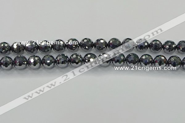 CTZ622 15.5 inches 8mm faceted round terahertz beads wholesale