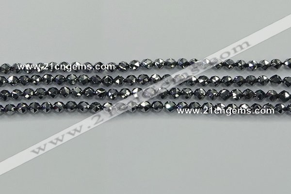 CTZ630 15.5 inches 4mm faceted nuggets terahertz beads wholesale