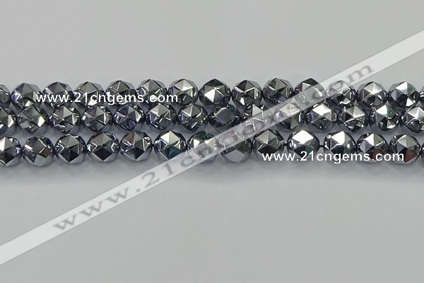 CTZ633 15.5 inches 10mm faceted nuggets terahertz beads wholesale