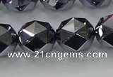 CTZ634 15.5 inches 12mm faceted nuggets terahertz beads wholesale