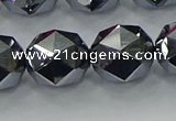 CTZ635 15.5 inches 14mm faceted nuggets terahertz beads wholesale