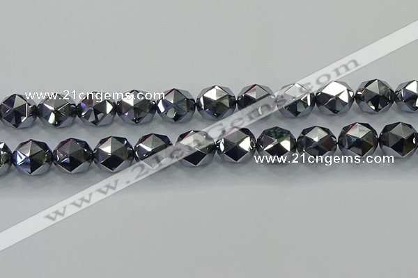 CTZ635 15.5 inches 14mm faceted nuggets terahertz beads wholesale