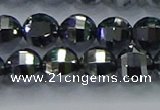 CTZ642 15.5 inches 8mm faceted round terahertz beads wholesale