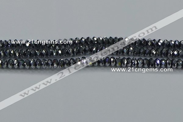CTZ645 15.5 inches 5*8mm faceted rondelle terahertz beads wholesale