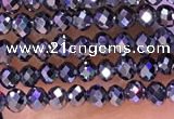 CTZ651 15.5 inches 2mm faceted round tiny terahertz beads