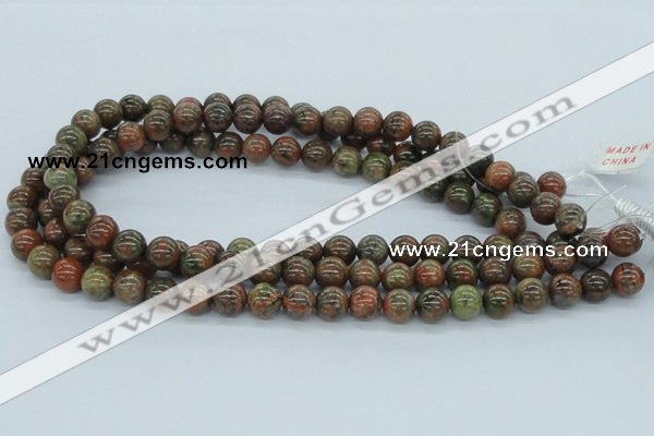 CUG03 15.5 inches 10mm round unakite gemstone beads wholesale