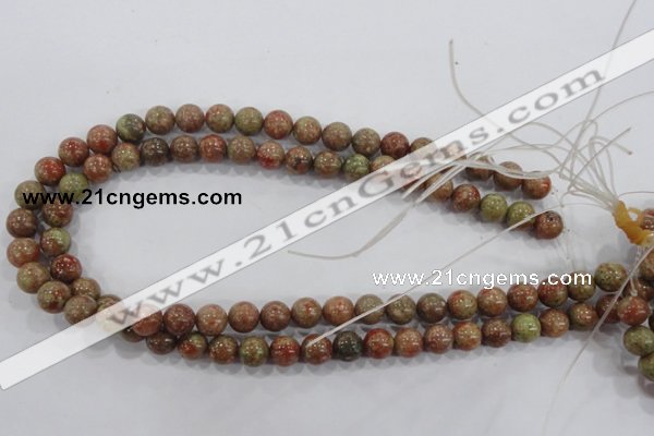 CUG102 15.5 inches 8mm round Chinese unakite beads wholesale