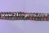 CUG180 15.5 inches 4mm round matte unakite gemstone beads