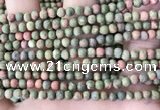 CUG190 15.5 inches 4mm round matte unakite beads wholesale