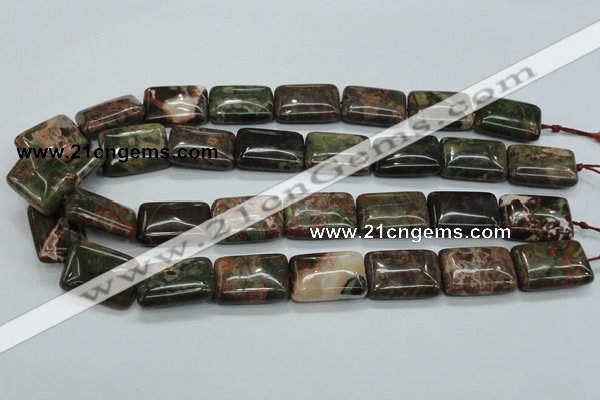 CUJ06 15.5 inches 18*25mm rectangle autumn jasper gemstone beads