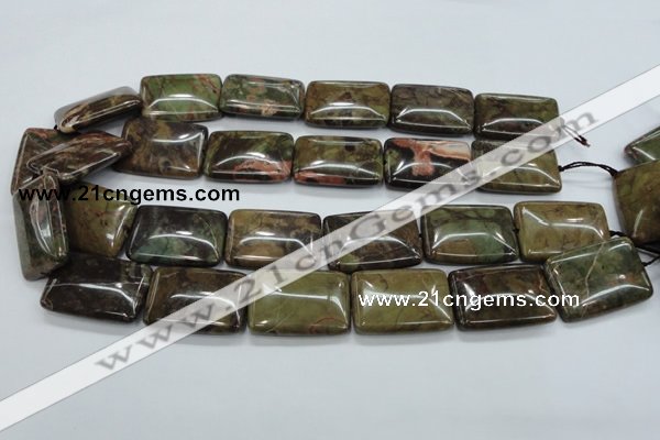 CUJ07 15.5 inches 22*30mm rectangle autumn jasper gemstone beads