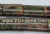 CUJ09 15.5 inches 18*25mm flat tube autumn jasper gemstone beads