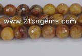 CVJ21 15.5 inches 4mm faceted round venus jasper beads wholesale