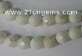 CWB301 15.5 inches 6mm faceted round howlite turquoise beads