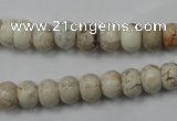 CWB321 15.5 inches 6*8mm rondelle howlite turquoise beads wholesale