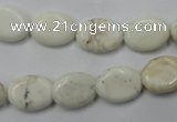 CWB352 15.5 inches 10*14mm oval howlite turquoise beads wholesale