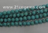 CWB554 15.5 inches 5mm round howlite turquoise beads wholesale