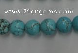 CWB557 15.5 inches 10mm round howlite turquoise beads wholesale