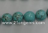 CWB558 15.5 inches 12mm round howlite turquoise beads wholesale