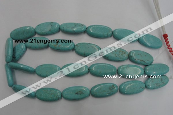 CWB737 15.5 inches 15*30mm oval howlite turquoise beads wholesale