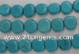 CWB750 15.5 inches 9mm freeform howlite turquoise beads wholesale