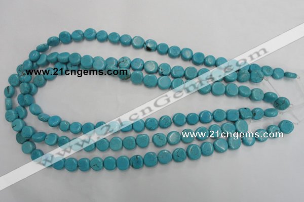 CWB750 15.5 inches 9mm freeform howlite turquoise beads wholesale