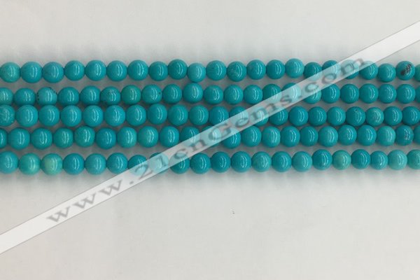 CWB850 15.5 inches 4mm round howlite turquoise beads wholesale