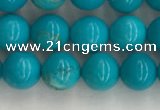 CWB851 15.5 inches 6mm round howlite turquoise beads wholesale