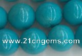 CWB853 15.5 inches 10mm round howlite turquoise beads wholesale