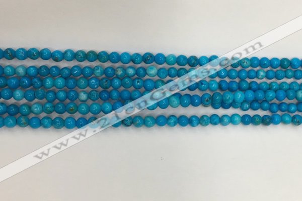 CWB856 15.5 inches 3mm round howlite turquoise beads wholesale