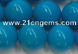 CWB860 15.5 inches 10mm round howlite turquoise beads wholesale