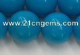 CWB861 15.5 inches 12mm round howlite turquoise beads wholesale