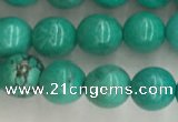 CWB864 15.5 inches 6mm round howlite turquoise beads wholesale