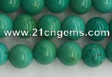 CWB869 15.5 inches 4mm round howlite turquoise beads wholesale