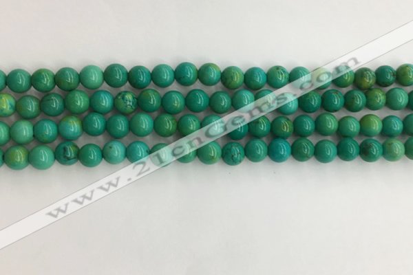 CWB869 15.5 inches 4mm round howlite turquoise beads wholesale