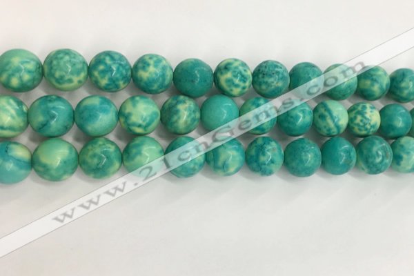 CWB878 15.5 inches 10mm round howlite turquoise beads wholesale