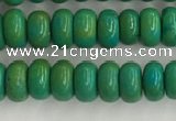 CWB898 15.5 inches 2*4mm rondelle howlite turquoise beads