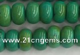 CWB899 15.5 inches 4*6mm rondelle howlite turquoise beads
