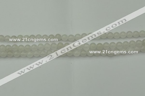 CWH51 15.5 inches 6mm round white jade beads wholesale