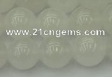 CWH55 15.5 inches 14mm round white jade beads wholesale