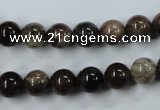 CWJ202 15.5 inches 8mm round wood jasper gemstone beads wholesale