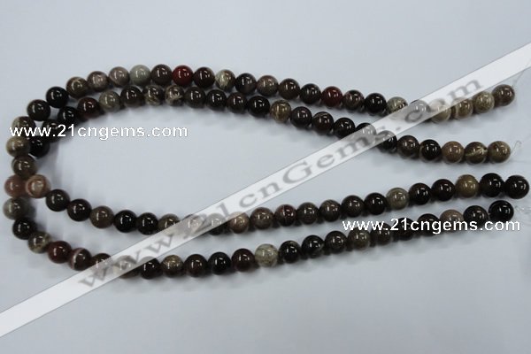 CWJ202 15.5 inches 8mm round wood jasper gemstone beads wholesale