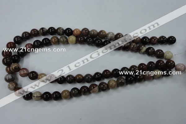 CWJ203 15.5 inches 10mm round wood jasper gemstone beads wholesale