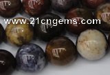 CWJ276 15.5 inches 15mm round wood jasper gemstone beads wholesale