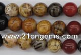 CWJ282 15.5 inches 9mm round wood jasper gemstone beads wholesale