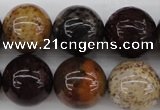 CWJ286 15.5 inches 18mm round wood jasper gemstone beads wholesale