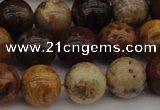 CWJ289 15.5 inches 14mm round wood jasper gemstone beads wholesale