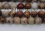 CWJ401 15.5 inches 6mm round wood jasper gemstone beads wholesale