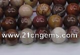 CWJ402 15.5 inches 8mm round wood jasper gemstone beads wholesale