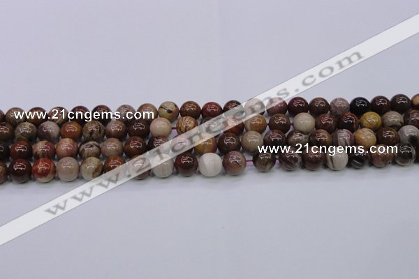 CWJ403 15.5 inches 10mm round wood jasper gemstone beads wholesale